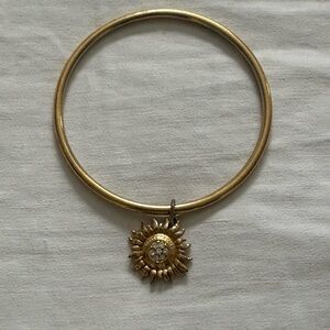Coach Gold Sunflower Charm Bracelet